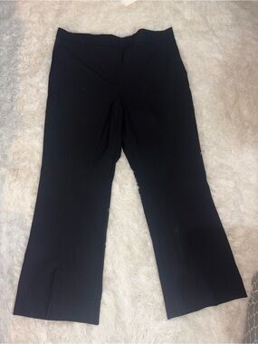 Ann Taylor Black Wide-Leg Dress Pants
